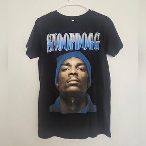 Snoop Dogg Black and Blue T-Shirt Womens Small